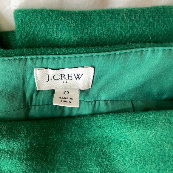 J.Crew Factory wool-blend pencil skirt (green) - Picture 2 of 3